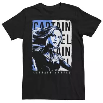 Мужская футболка с плакатом в стиле поп-арт Marvel Captain Marvel Licensed Character