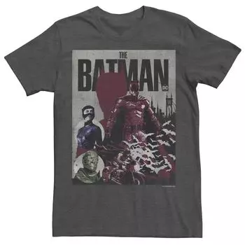 Мужская футболка с плакатом в стиле ретро DC Batman Bat Licensed Character