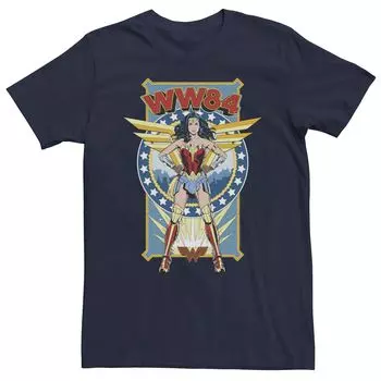 Мужская футболка с плакатом в стиле ретро WW84 Wonder Woman Licensed Character