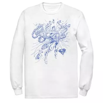 Мужская футболка с плакатом в виде комиксов DC Comics «Супермен разрывает цепи»