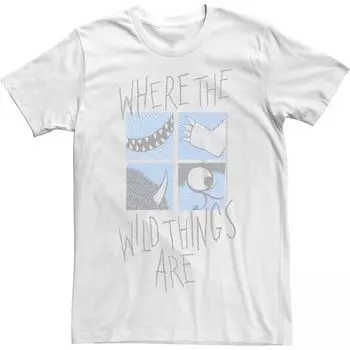 Мужская футболка с плакатом "Where The Wild Things Are Wildmonsters" Licensed Character
