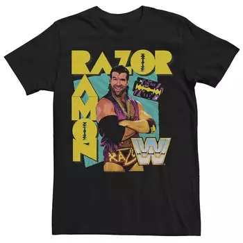 Мужская футболка с плакатом WWE Ramon Razor Hype Licensed Character, черный