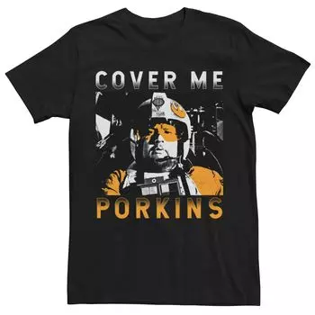 Мужская футболка с плакатом «Звездные войны» Cover Me Porkins Licensed Character