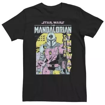 Мужская футболка с плакатом «Звездные войны» и «Мандалорец Мандо» Licensed Character