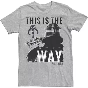 Мужская футболка с плакатом «Звездные войны Mando This Is The Way» Licensed Character