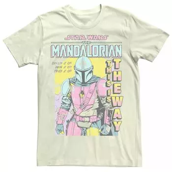 Мужская футболка с плакатом «Звездные войны» The Mandalorian Mando The Mandalorian POP Licensed Character