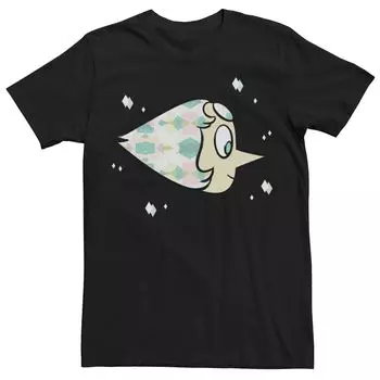 Мужская футболка с плавающей головкой и жемчугом Cartoon Network Steven Universe Licensed Character