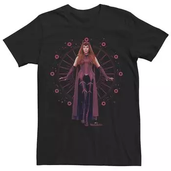 Мужская футболка с плавающим портретом Marvel WandaVision The Scarlet Witch Licensed Character