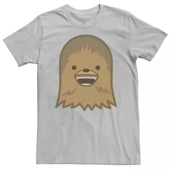 Мужская футболка с плоским рисунком «Звездные войны Чубакка Happy Face» Licensed Character