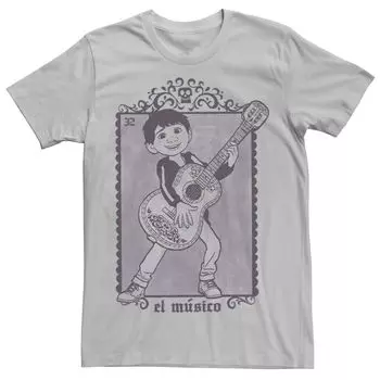 Мужская футболка с почтовыми марками Disney/Pixar Coco El Musico Licensed Character