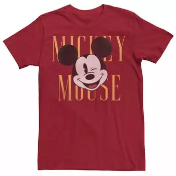 Мужская футболка с подмигивающим изображением Микки Мауса Disney Licensed Character