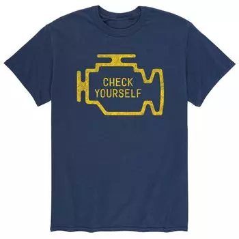 Мужская футболка с подсветкой двигателя Check Yourself Licensed Character