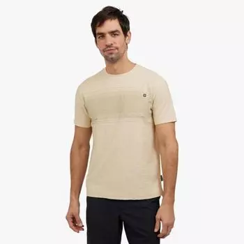 Мужская футболка с полосками и карманом Quiksilver, цвет silver birch