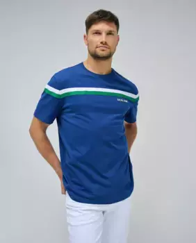 Мужская футболка с полоской с коротким рукавом Salsa Jeans, синий