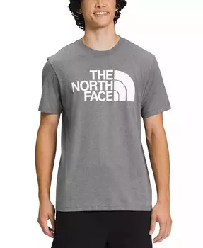 Мужская футболка с полукупольным логотипом The North Face, серый