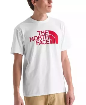 Мужская футболка с полукупольным логотипом The North Face, белый
