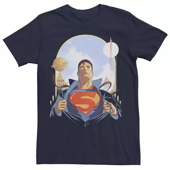 Мужская футболка с портретом DC Fandome Superman Suit Up Licensed Character