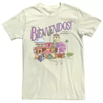 Мужская футболка с портретом Disney Encanto Welcome Card Licensed Character