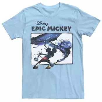 Мужская футболка с портретом Disney Epic Mickey Painting Licensed Character