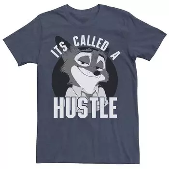 Мужская футболка с портретом Disney's Zootopia Nick It's Call A Hustle Circle