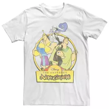 Мужская футболка с портретом Disney The Emperor's New Groove Group Shot Licensed Character