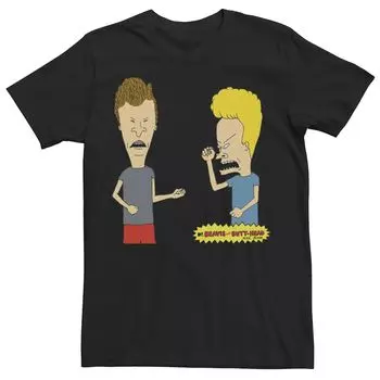 Мужская футболка с портретом для воздушной гитары Beavis & Butthead Licensed Character