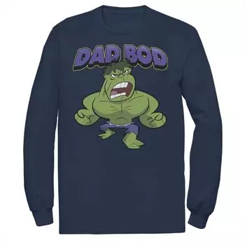 Мужская футболка с портретом Халка и Дня отца в стиле ретро «Marvel Dad Bod»