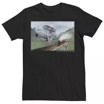 Мужская футболка с портретом Harry Potter Racing The Hogwarts Express Licensed Character