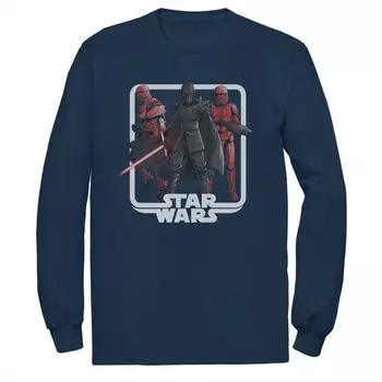 Мужская футболка с портретом Кайло Рена и рыцарей Рена «Звездные войны» Star Wars