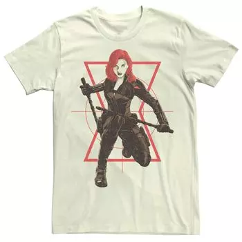 Мужская футболка с портретом комиксов Marvel Black Widow Target Licensed Character