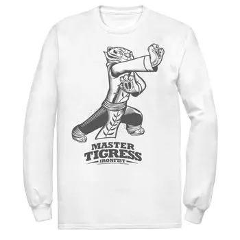 Мужская футболка с портретом Kung Fu Panda Master Tigress Iron Fist Sketch Licensed Character