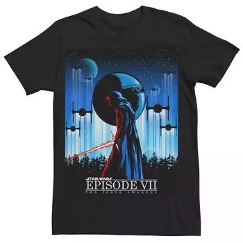 Мужская футболка с портретом Kylo Ren First Order «Звездные войны» Licensed Character