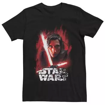 Мужская футболка с портретом Kylo Ren Shatter «Звездные войны» Licensed Character