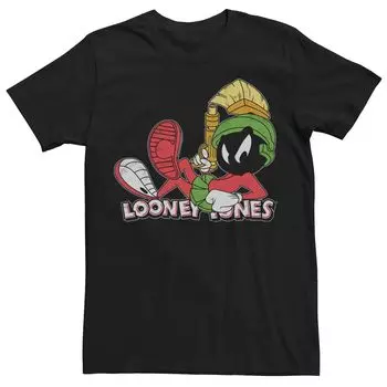 Мужская футболка с портретом Looney Tunes Marvin The Martian Pose Licensed Character