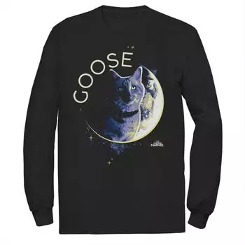 Мужская футболка с портретом Marvel Captain Marvel Goose Space Planet