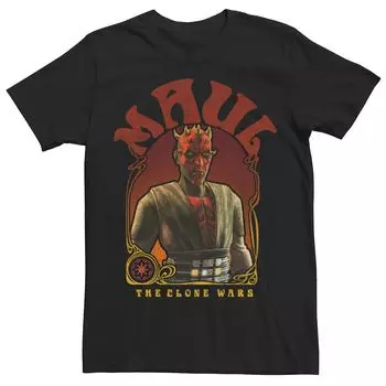 Мужская футболка с портретом Maul «Звездные войны: Войны клонов» Licensed Character