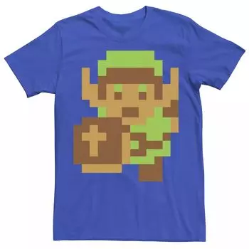 Мужская футболка с портретом Nintendo Legend of Zelda Pixelated Link Licensed Character