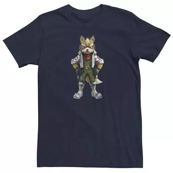 Мужская футболка с портретом Nintendo Star Fox Licensed Character