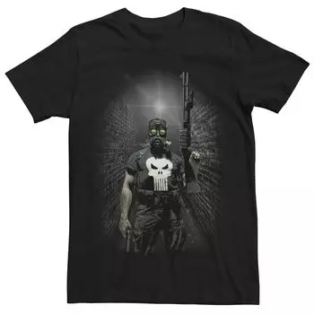 Мужская футболка с портретом ночного видения Marvel's Punisher Licensed Character