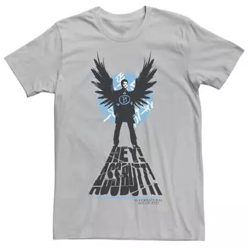 Мужская футболка с портретом «Сверхъестественное» Castiel Hey Assbutt Licensed Character