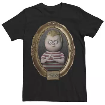 Мужская футболка с портретом в рамке «Семейка Аддамс» Pugsley Addams Licensed Character