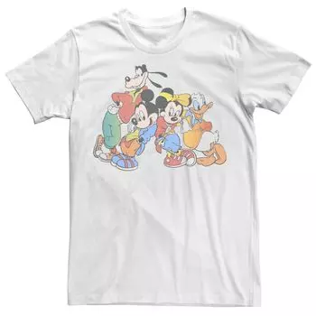 Мужская футболка с портретом в стиле 90-х годов Disney «Микки Маус и друзья» Licensed Character