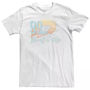 Мужская футболка с портретом в стиле ретро «Губка Боб '99 Surfs Up» Licensed Character