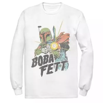Мужская футболка с портретом в стиле ретро «Звездные войны Боба Фетт» Star Wars