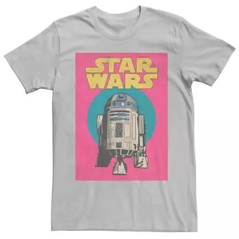 Мужская футболка с портретом в стиле ретро «Звездные войны» R2-D2 Licensed Character