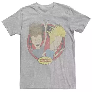 Мужская футболка с портретом в стиле рок-н-ролл Beavis and Butthead Licensed Character