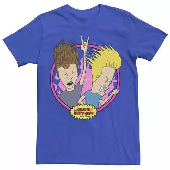 Мужская футболка с портретом в стиле рок-н-ролл Beavis and Butthead Licensed Character