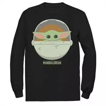 Мужская футболка с портретом «Звездные войны» The Mandalorian The Child Bassinet Licensed Character