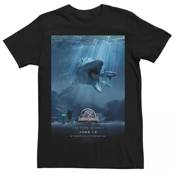 Мужская футболка с постером фильма «Мир Юрского периода Mosasaurus» Licensed Character