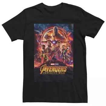 Мужская футболка с постером фильма «Мстители Marvel: Война бесконечности» Licensed Character